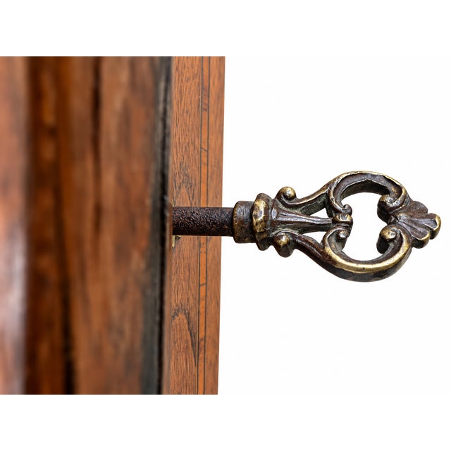 19th Century French Louis XVI Marquetry Side Table with Hidden Mirror, Late For Sale - Image 10 of 11