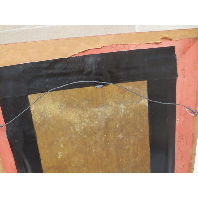 Paint William Thompson Van Zandt Portrait Circa 1860s For Sale - Image 7 of 10