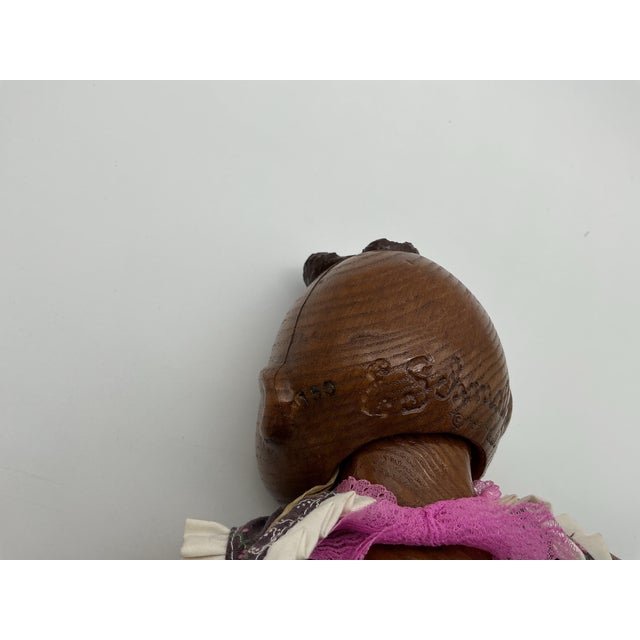 1993 Naber Kids Schmalz Orphan Story Doll 12” Hand Carved Wood #150 Signed For Sale - Image 4 of 6
