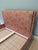 American Raoul Textiles Indira Rouge King Size Bed Frame With Nailheads For Sale - Image 3 of 12