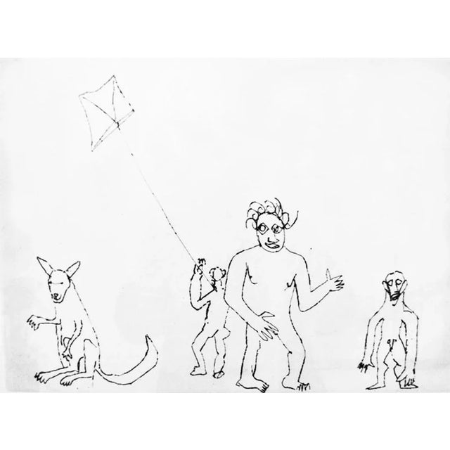 1974 Santa Claus E. E. Cummings Portfolio of Prints & Prose by Alexander Calder For Sale - Image 9 of 13