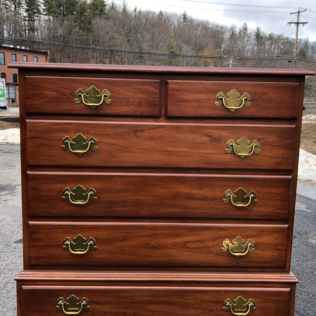 Henkel Harris Solid Cherry Tall Dresser Chairish