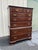 Traditional 1980s Ethan Allen Georgian Court Cherry Tall Chest of Drawers For Sale - Image 3 of 12