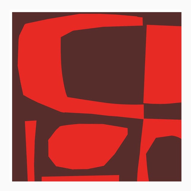 Not Yet Made - Made To Order Red on Deep Red Fine Art Print 30" X 38" by Liz Roache For Sale - Image 5 of 7