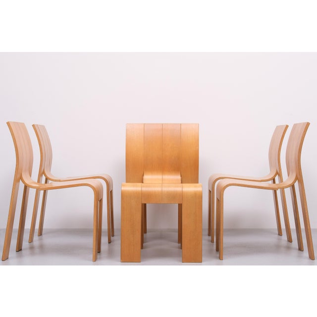 Strip Chairs by Gijs Bakker for Castelyn, 1970s, Set of 6 For Sale - Image 10 of 11