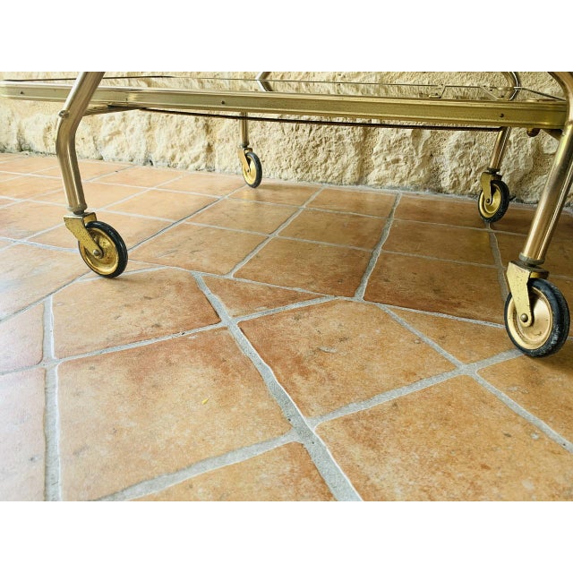 Vintage Bar Cart with Wheels, 1960s For Sale - Image 14 of 18