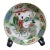 Wucai Figural Immortal Scene Decorative Porcelain Plate, Chinoiserie Display Dish For Sale