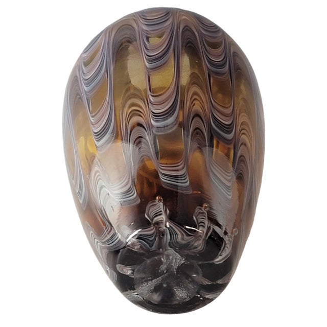 Souffle a La Bouche Hand Blown Vase For Sale - Image 9 of 12