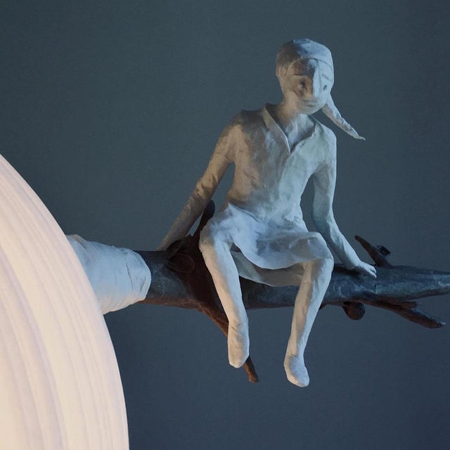 Not Yet Made - Made To Order Small Dans Les Branches Paper Suspension Light by Papier À Êtres For Sale - Image 5 of 6