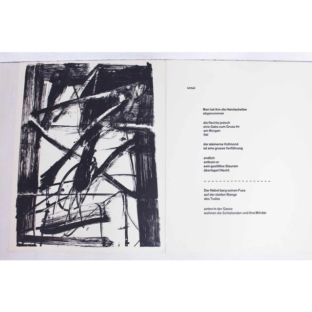 Lithograph of the Swiss Artist Bernd Völkle 1963 This original lithograph titled "Exam" has been published with 100 copies...