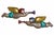 Vintage Jewel-Tone Metal Trumpeting Angels — Christmas Holiday Decor, Pair For Sale - Image 9 of 9