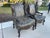 Crocodile Embossed Leather Chairs by Old Hickory Tannery, a Pair, Wingback Chairs, Nailhead Trim, Style of Massoud Lettsworth Wing Chair For Sale - Image 11 of 12
