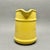 Vintage Yellow Ceramic Pitcher With Stylized Tulip Motif Art Pottery Pitcher For Sale - Image 4 of 9