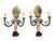 French Neoclassical Two-Light Sconces - Pair For Sale