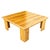 1950s Restored Rattan & Koa Wood Square Coffee Table W/ Stacked Rattan Legs For Sale - Image 4 of 10