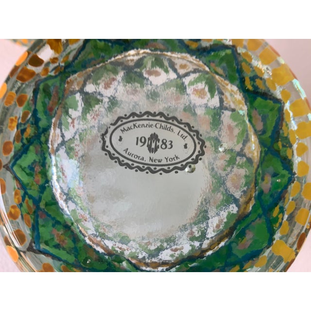 Individually hand painted by more than one artist; there are slight variations in pattern as in any hand crafted pattern