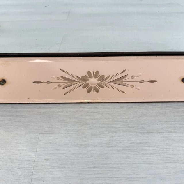 French Art Deco Pink Mirror, 1930s For Sale - Image 10 of 11