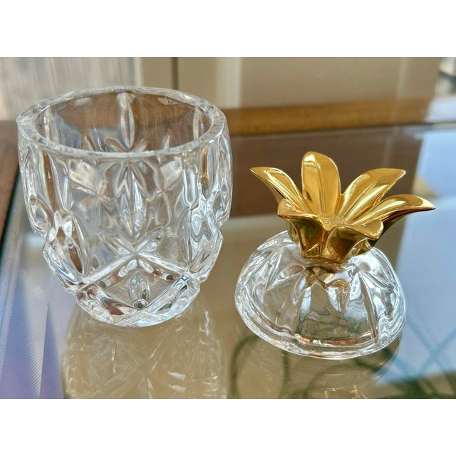 Crystal Cut Pineapple Jar by Gorham Chairish