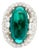 12 Carat Blue Tourmaline Diamond Platinum Ring, Size 8.5 For Sale