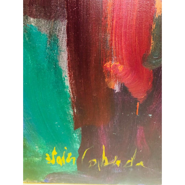 1970s Vintage Javier Cabada Monumental Painting For Sale In Philadelphia - Image 6 of 10