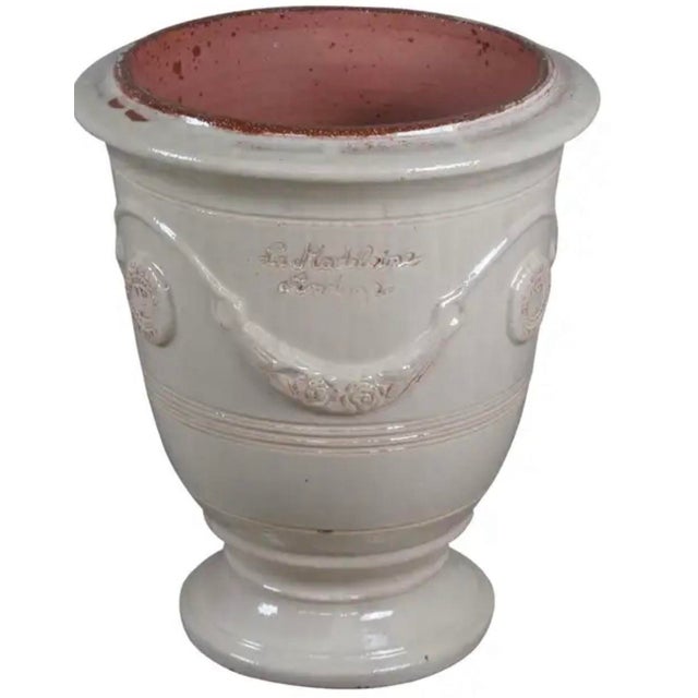 2020s French Anduze Planter. Ivory 15” X 17” by La Madeleine For Sale - Image 5 of 6