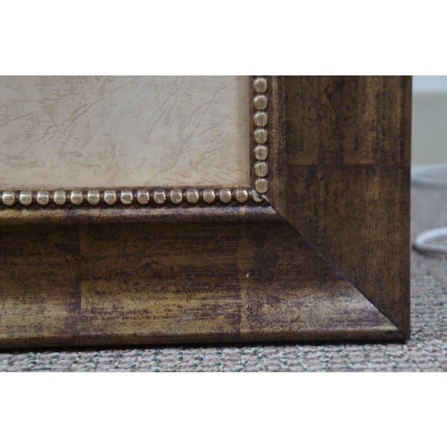 Blue Vintage Pate Still Life with Window View of Seascape Print, Framed For Sale - Image 8 of 12