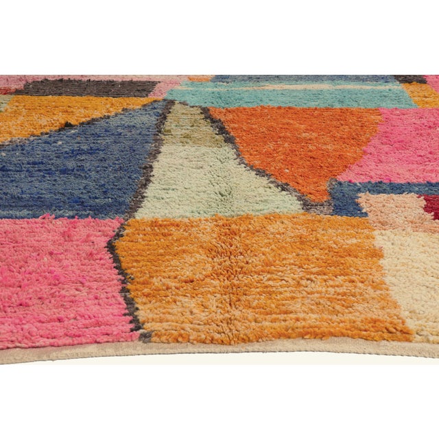 Berber Tribes of Morocco Contemporary Boujad Moroccan Rug, 08'01 X 11'02 For Sale - Image 4 of 10