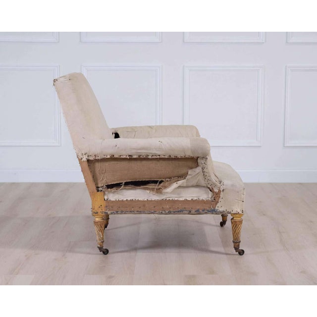 Off-white 19th Century French chair, Ready to Upholster For Sale - Image 8 of 8