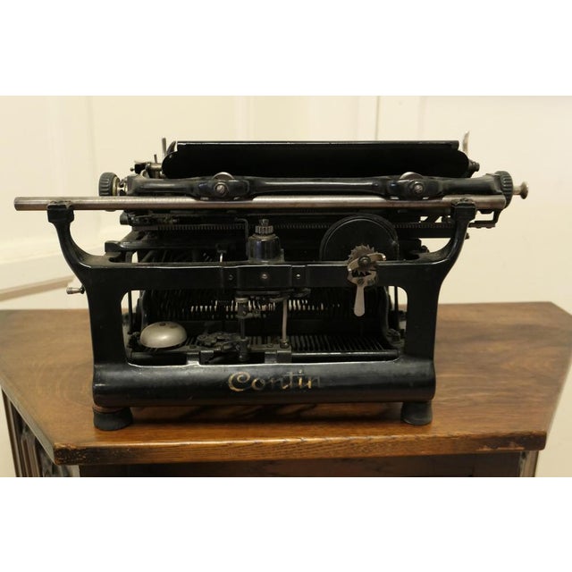 Metal Vintage French Typewriter from Contin, 1940s For Sale - Image 7 of 8