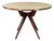 Italian Round Table with Cream Glass Top by Osvaldo Borsani, 1950s For Sale