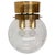 Art Glass and Brass Ceiling Light from Kamenicky Senov, 1970s For Sale - Image 10 of 10