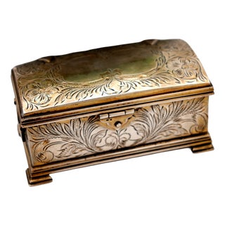 Chest Shaped Silver Box For Sale