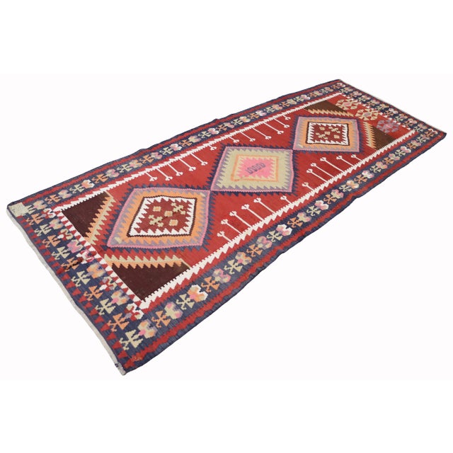 Vintage Caucasian Kilim Rug, 1920s For Sale - Image 18 of 18