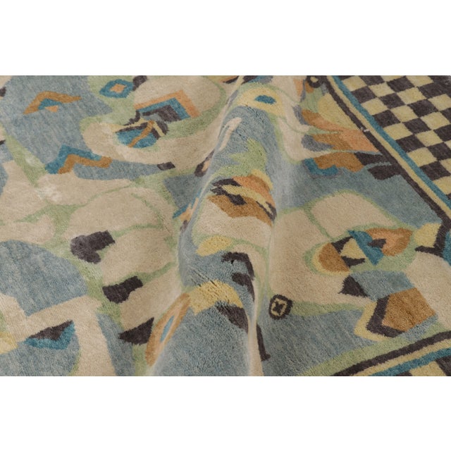 Contemporary Art Deco Polychromatic Geometric Wool Rug by Rug & Kilim, India For Sale - Image 9 of 12