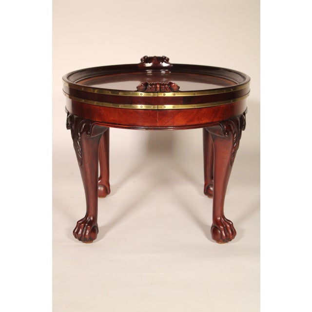 Baker Georgian Style Mahogany Coffee Table For Sale In Los Angeles - Image 6 of 13