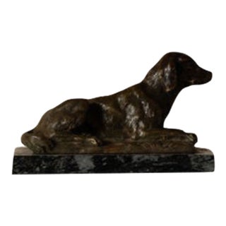 19th Century French Bronze Dog Figure For Sale