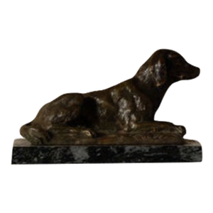 19th Century French Bronze Dog Figure