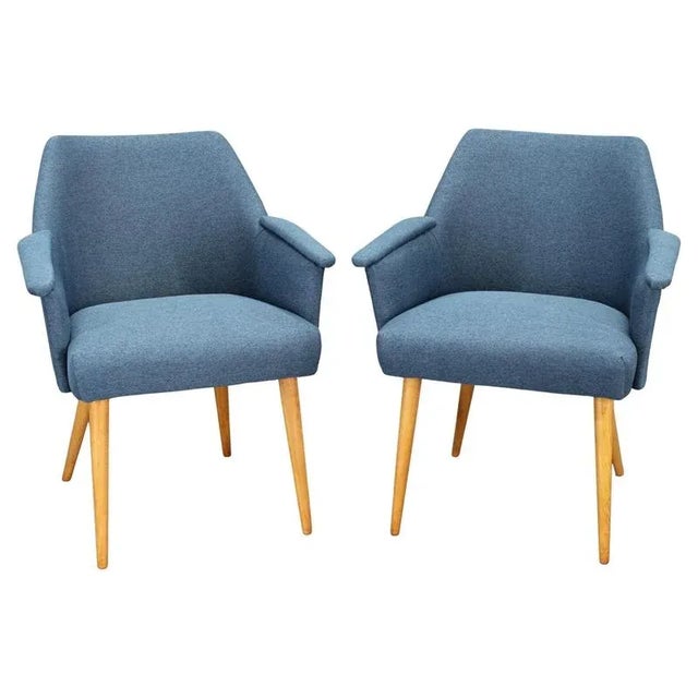 Mid-Century Armchairs, Czechoslovakia, 1960s, Set of 2 For Sale - Image 16 of 16