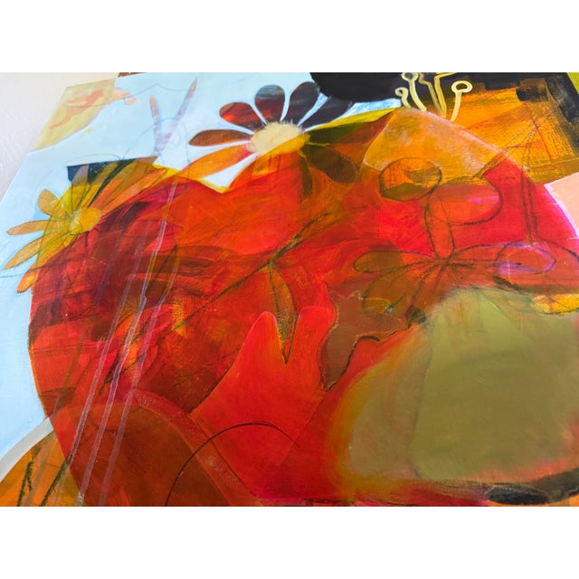 2020s "Love Bloom" Abstract Painting by LWren Walraven For Sale - Image 5 of 10