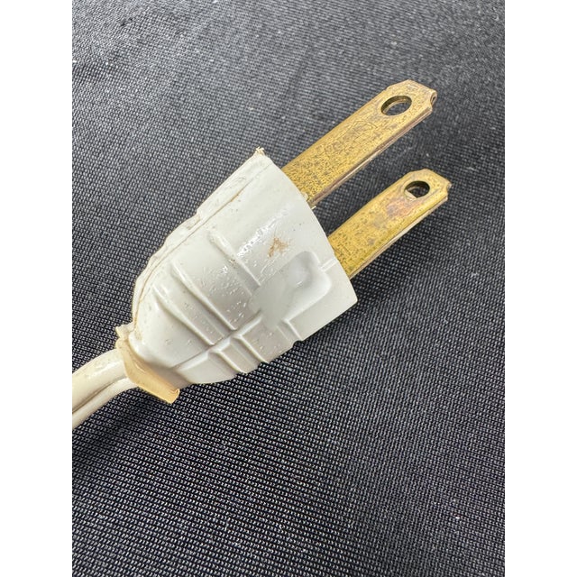 Metal Vintage 1970s Sculptural Ceramic & Glass Table Lamp With Applied Cabochons For Sale - Image 7 of 10