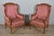 Early 20th Century Early 20th Century French Louis XVI Style Walnut Bergères à Oreilles with Fluted Legs - A Pair For Sale - Image 5 of 12