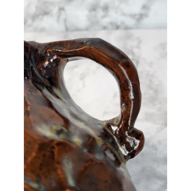 1940s Rustic Turkish Pottery Small Jug/Creamer For Sale - Image 14 of 15