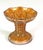 Imperial glass company-Marigold-Amber luster iridescent compote. Circa 1950s.