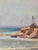 Early 21st Century Calvin Liang Original Oil Painting Laguna Beach California Coastal Landscape For Sale - Image 5 of 15