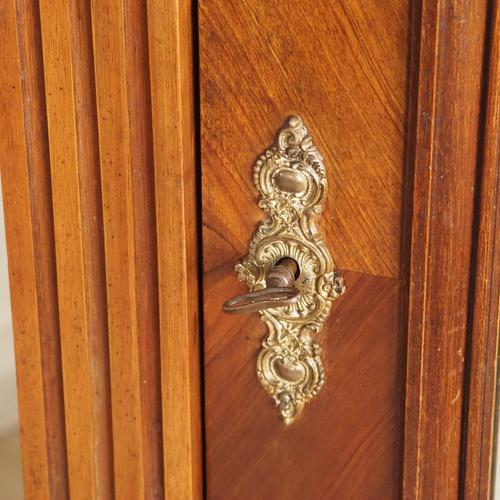 Brown Antique Walnut Mirrored Cabinet, 1880 For Sale - Image 8 of 18