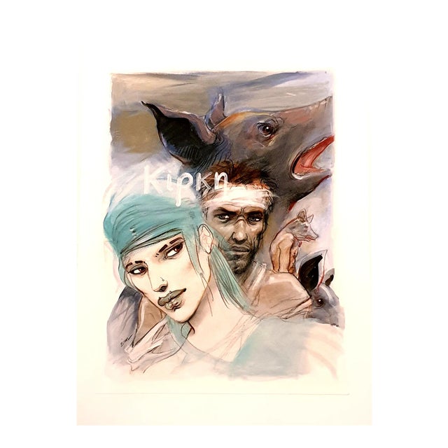 Enki Bilal - Circe - Original Lithograph 2012 For Sale