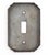 Reclaimed Steel Toggle Switch Cover Wall Plate For Sale - Image 4 of 5