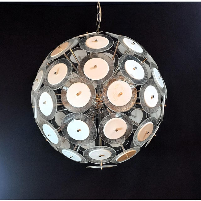 Vintage Sputnik Discs Murano Glass Pendant, 1975 For Sale - Image 11 of 11