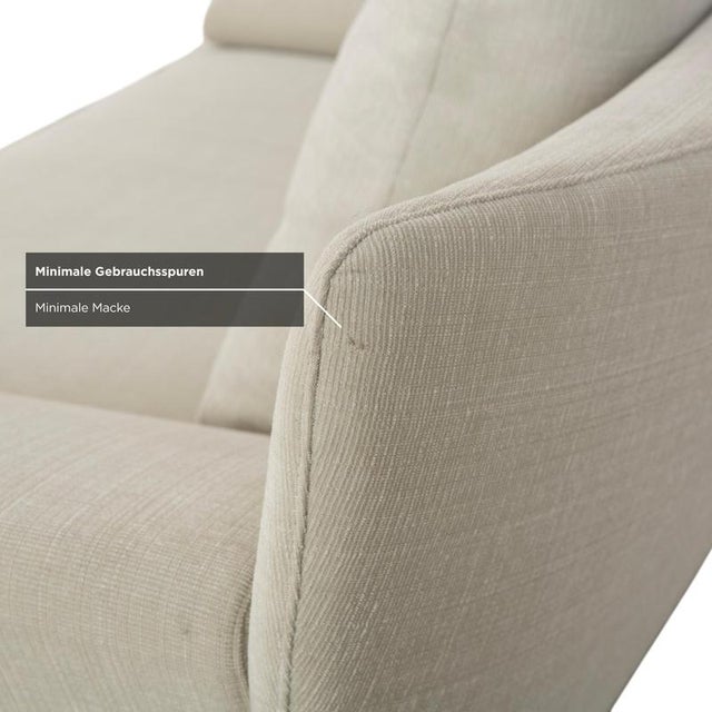 Model 1600 2-Seater Sofa in Cream Fabric from Rolf Benz For Sale - Image 11 of 17