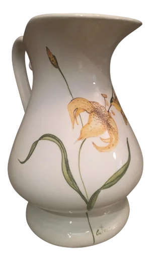 Italian Lily & Hummingbird Pitcher